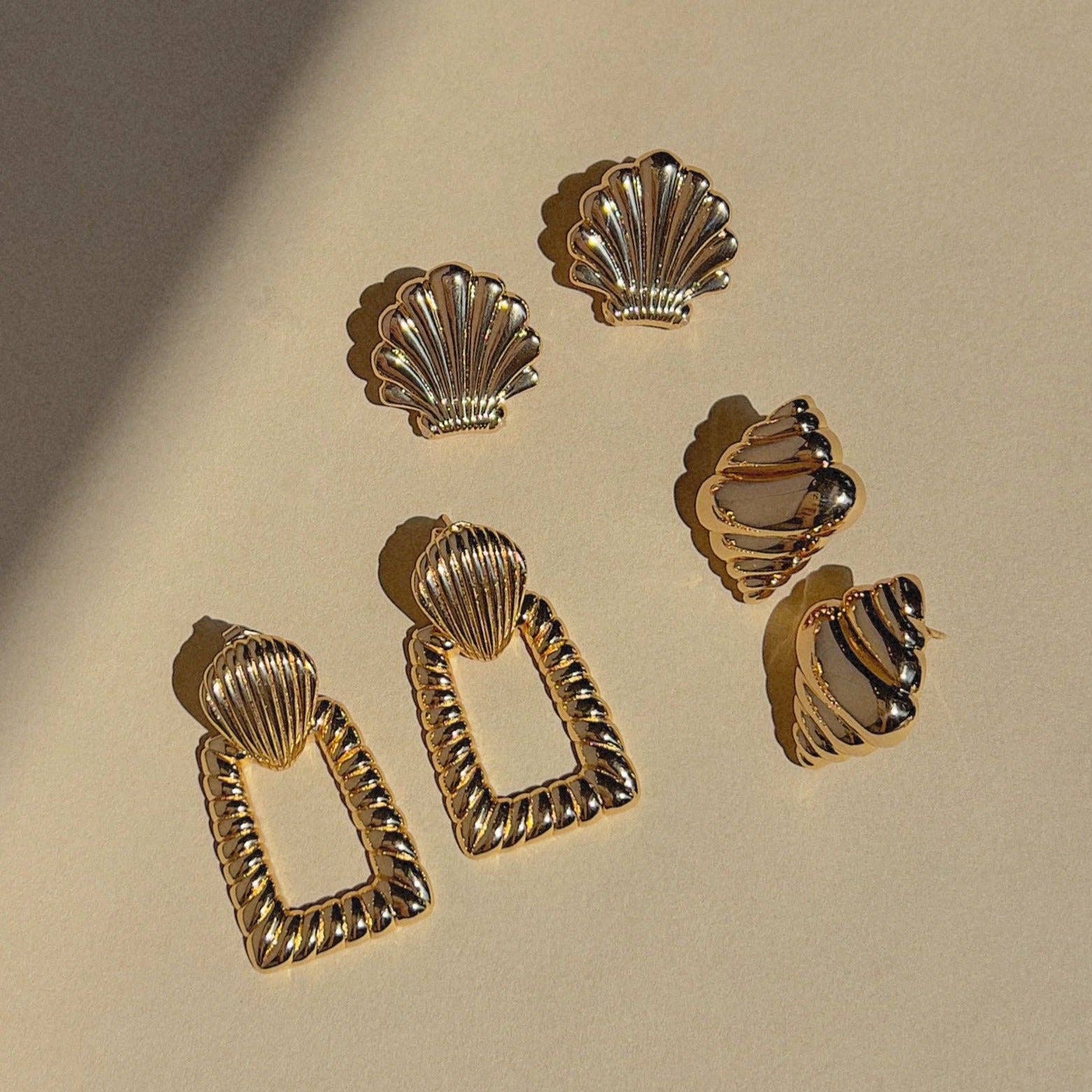 Bliss Shell Statement Studs
