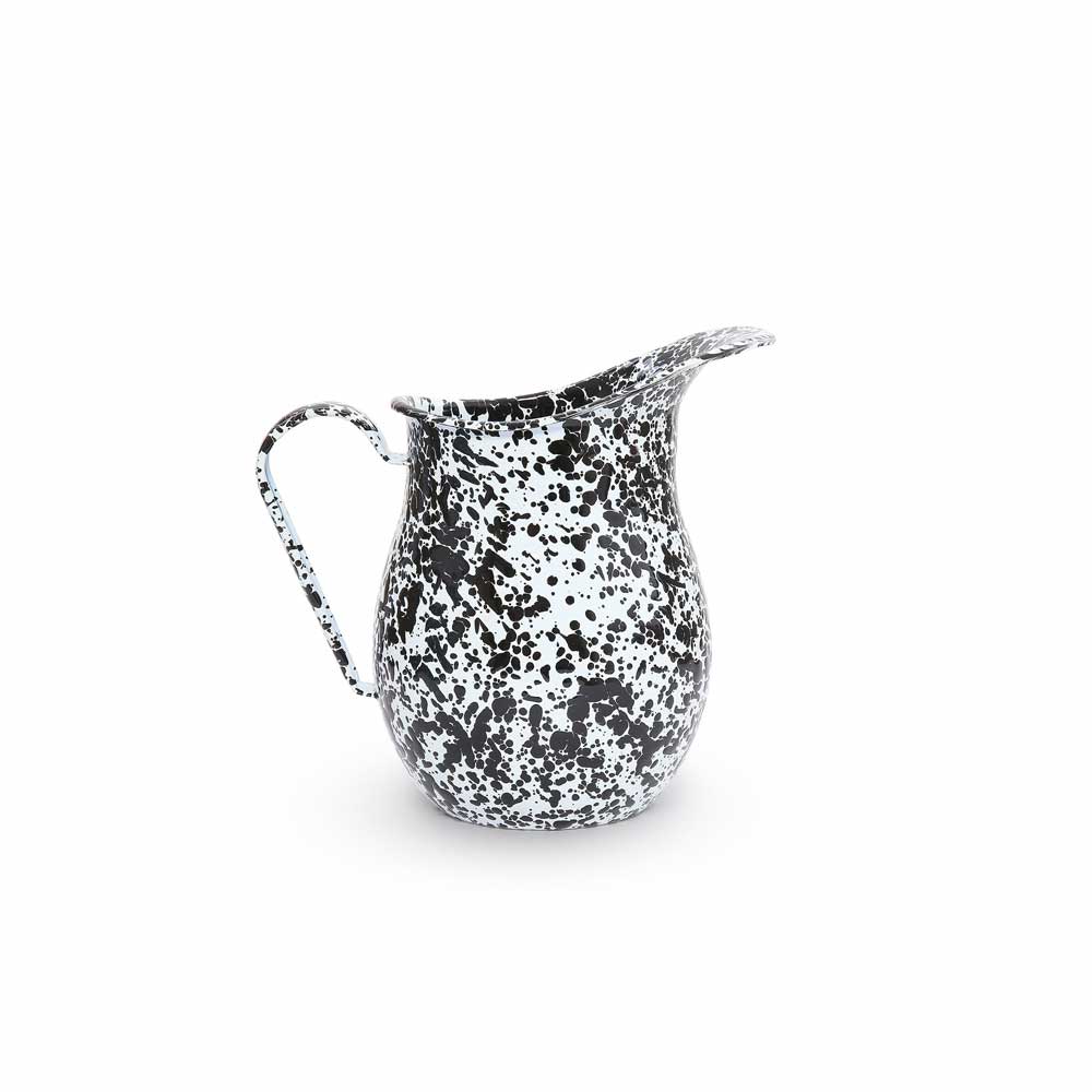 Splatter Enamelwear Large Pitcher - Black