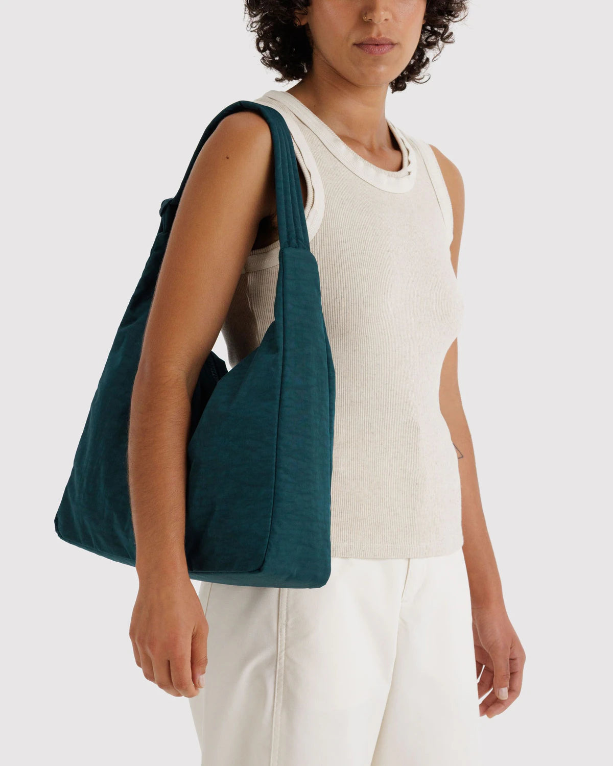 Nylon Shoulder Bag -  Deep Sea