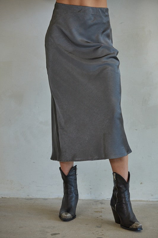 Manhattan Dream Skirt - Charcoal