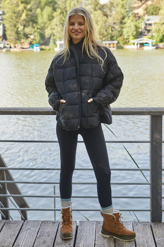 Black Quilted Jacket