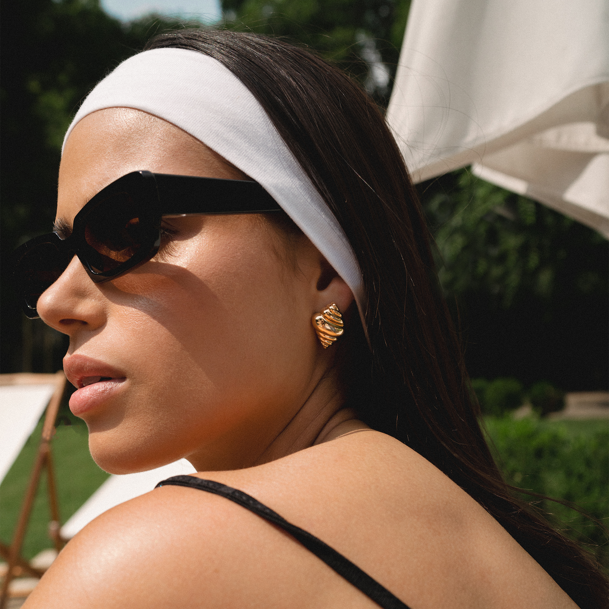 Bliss Shell Statement Studs
