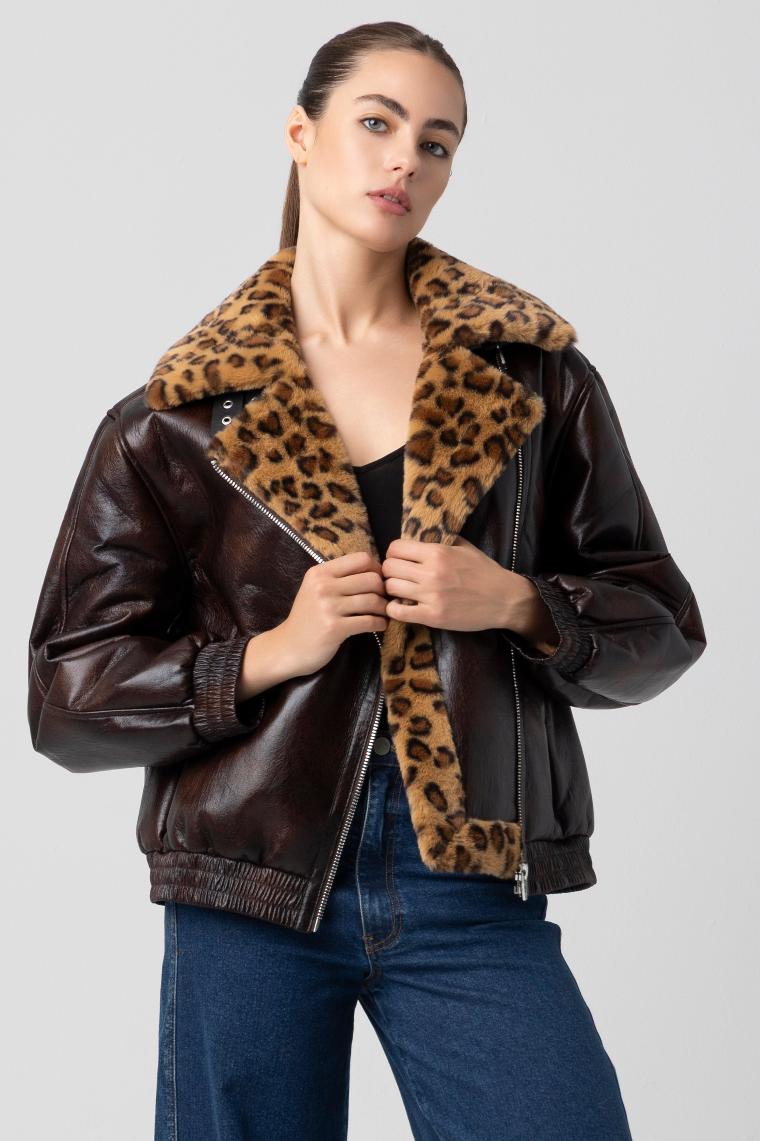 Weekend Warrior Leather Bomber Jacket