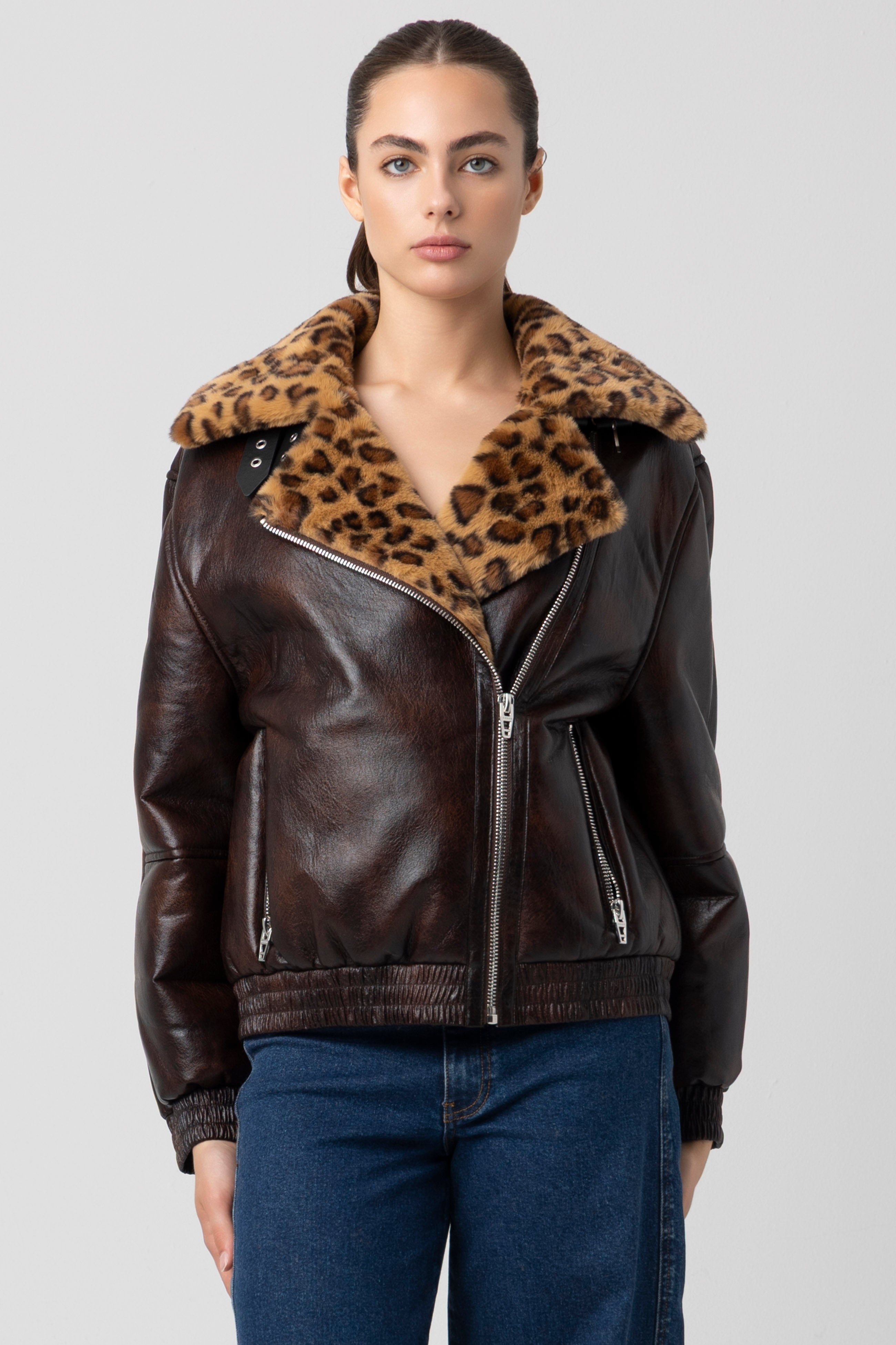 Weekend Warrior Leather Bomber Jacket