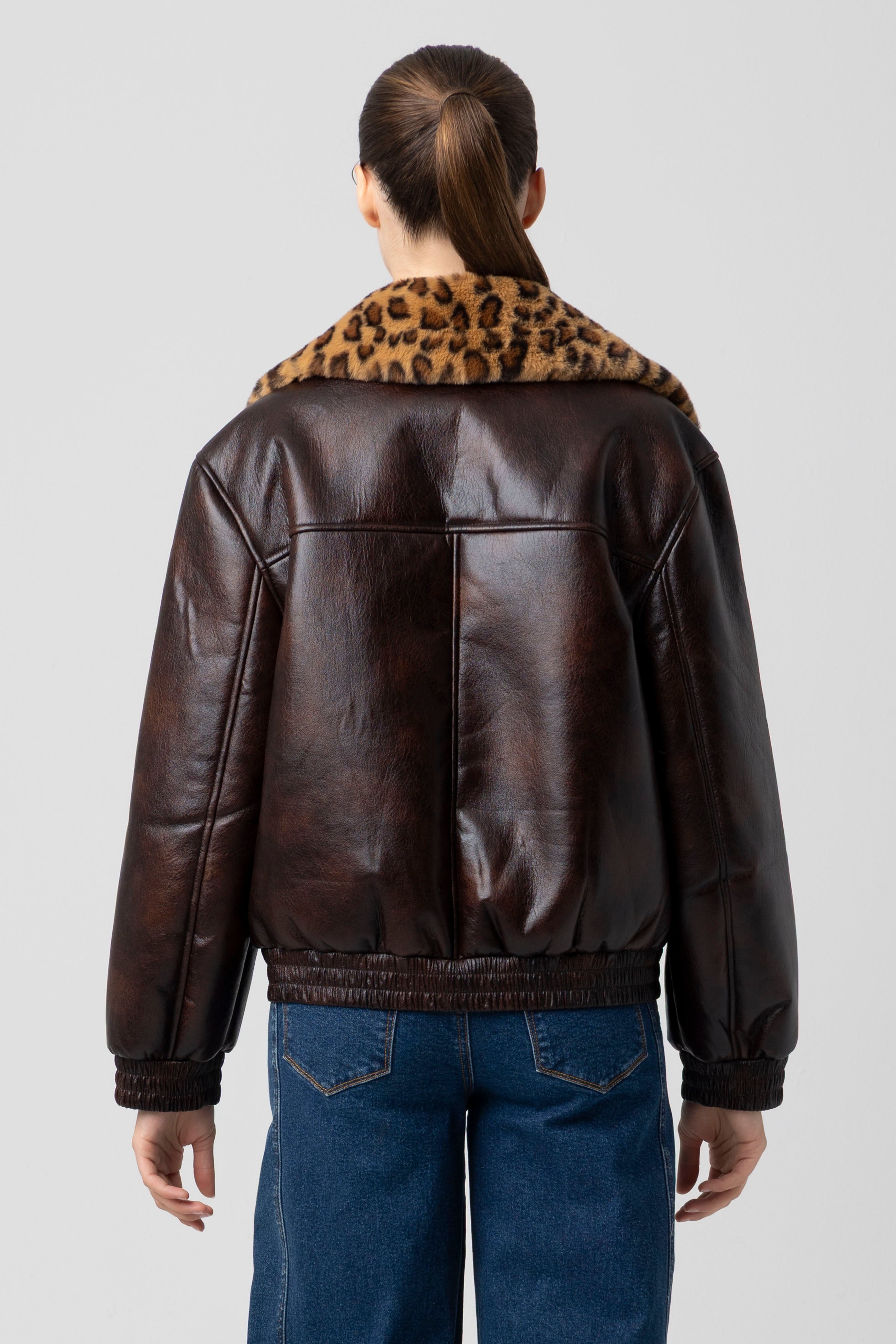 Weekend Warrior Leather Bomber Jacket