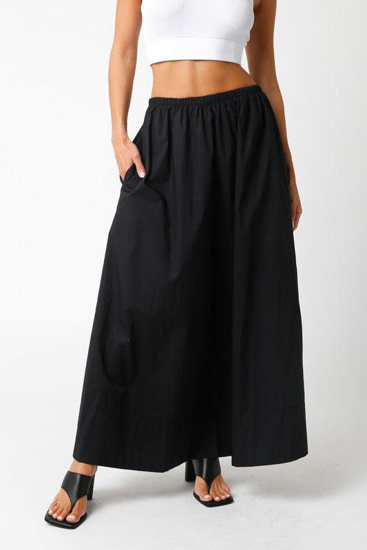 Jeany Maxi Skirt - Black