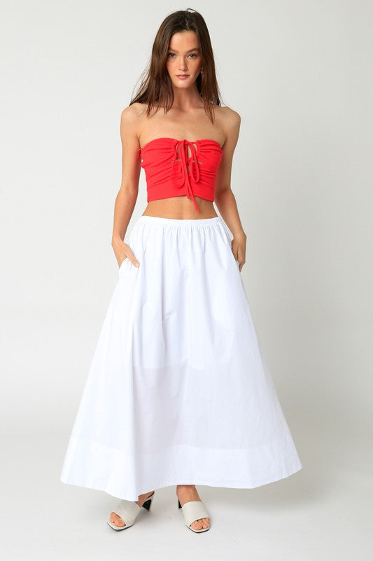 Jeany Maxi Skirt - White