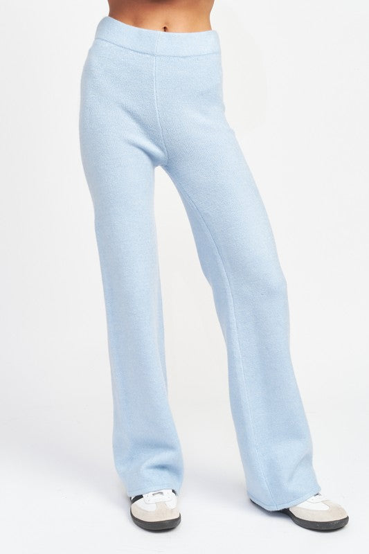 Baby Blue Wide Leg Pants