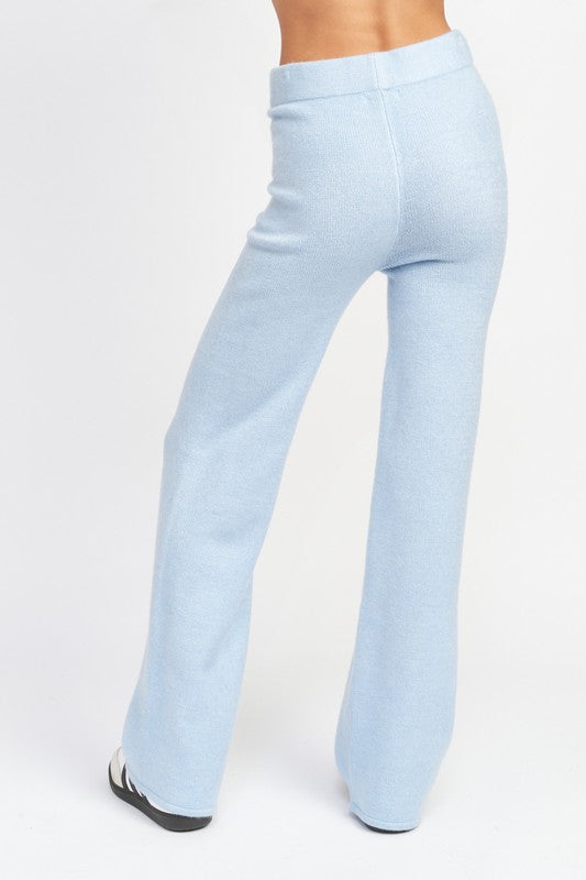 Baby Blue Wide Leg Pants