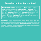 Candy Club - Strawberry Sour Belt Candies - Candy Bag