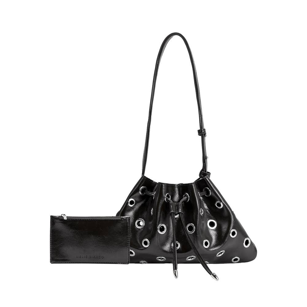 Paloma Black Recycled Vegan Shoulder Bag