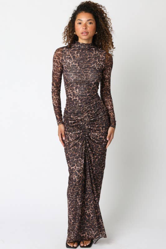 Tara Leopard Maxi Dress
