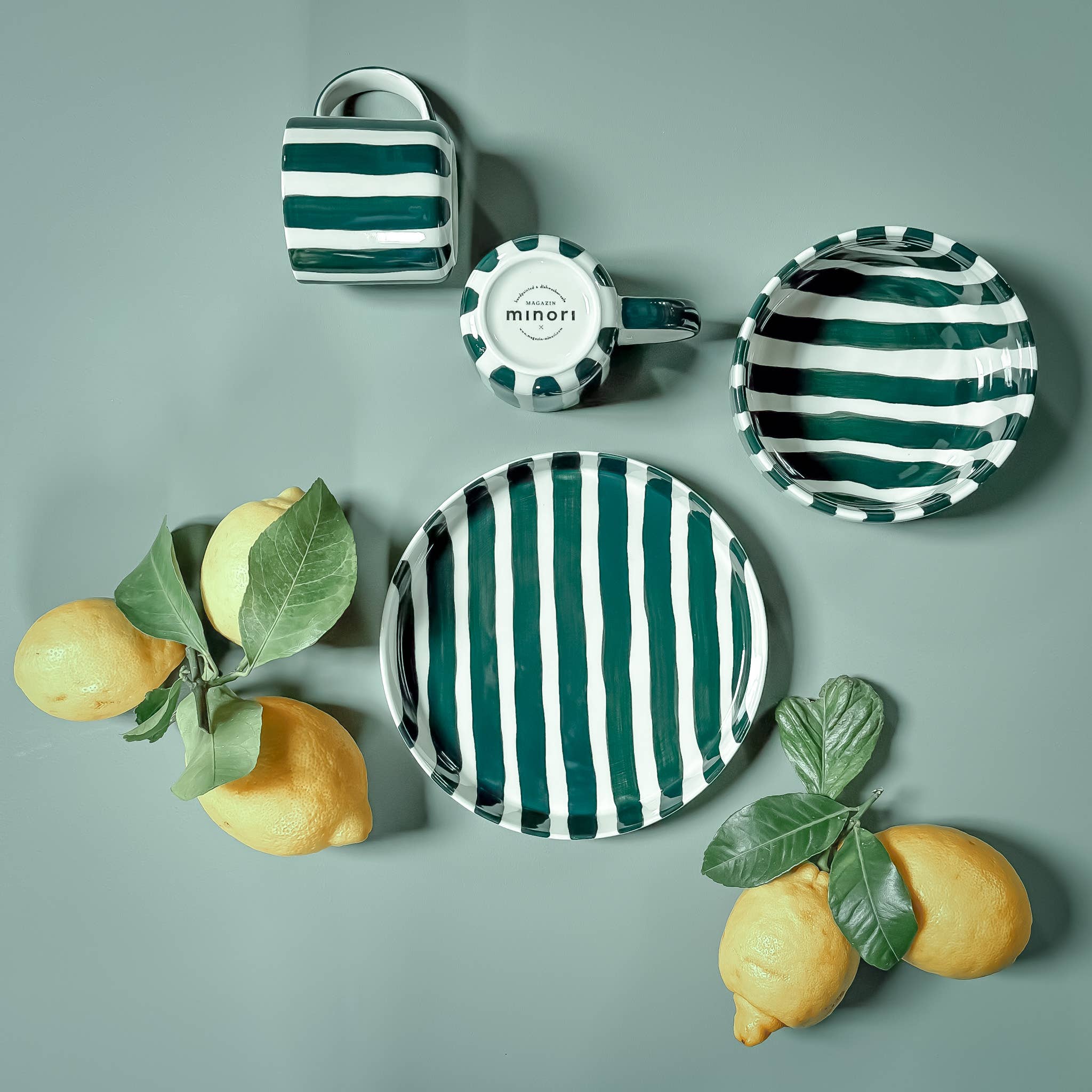 Stripes Mug - gentle green