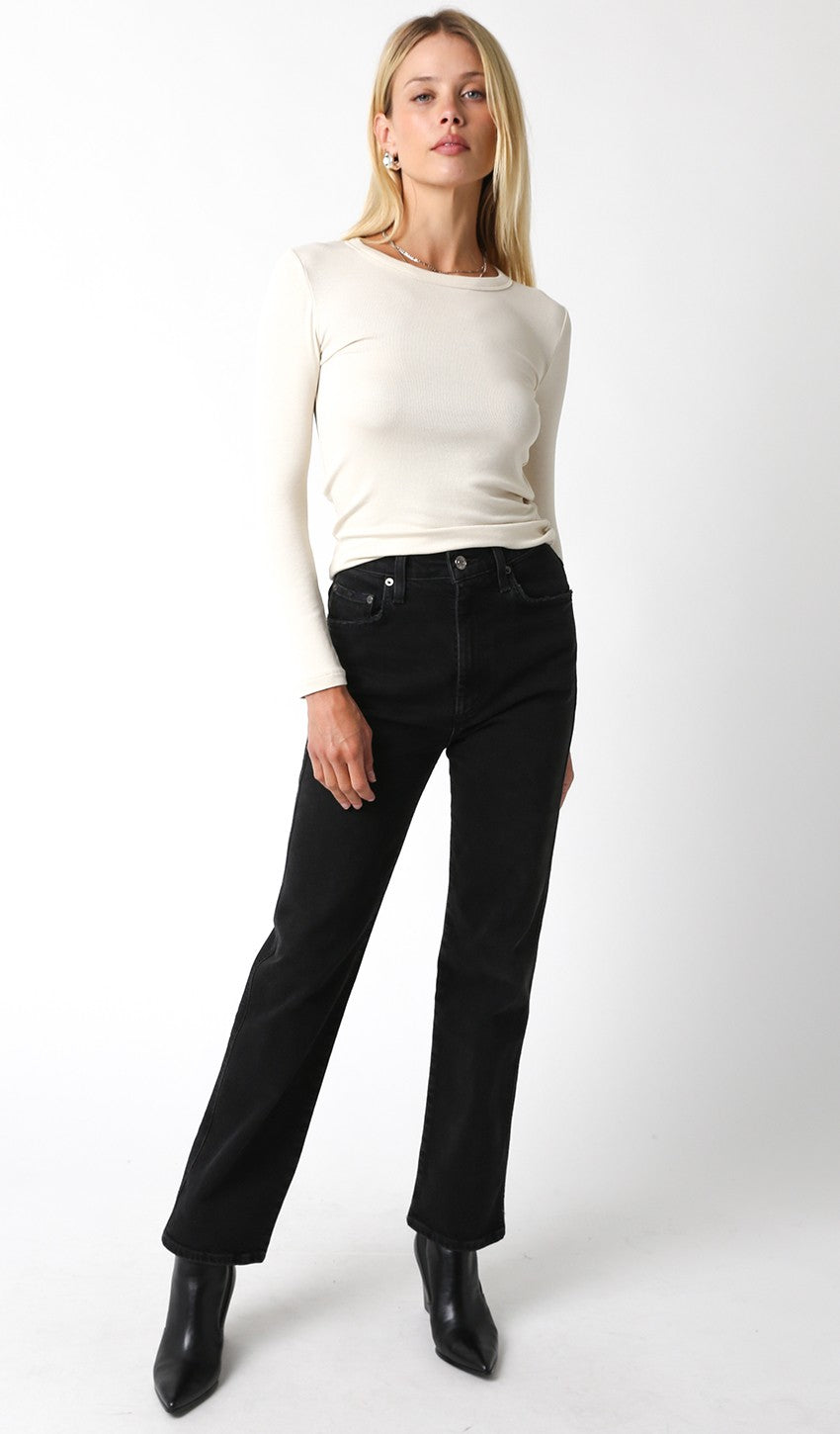 Jessie Long Sleeve Top - Ecru