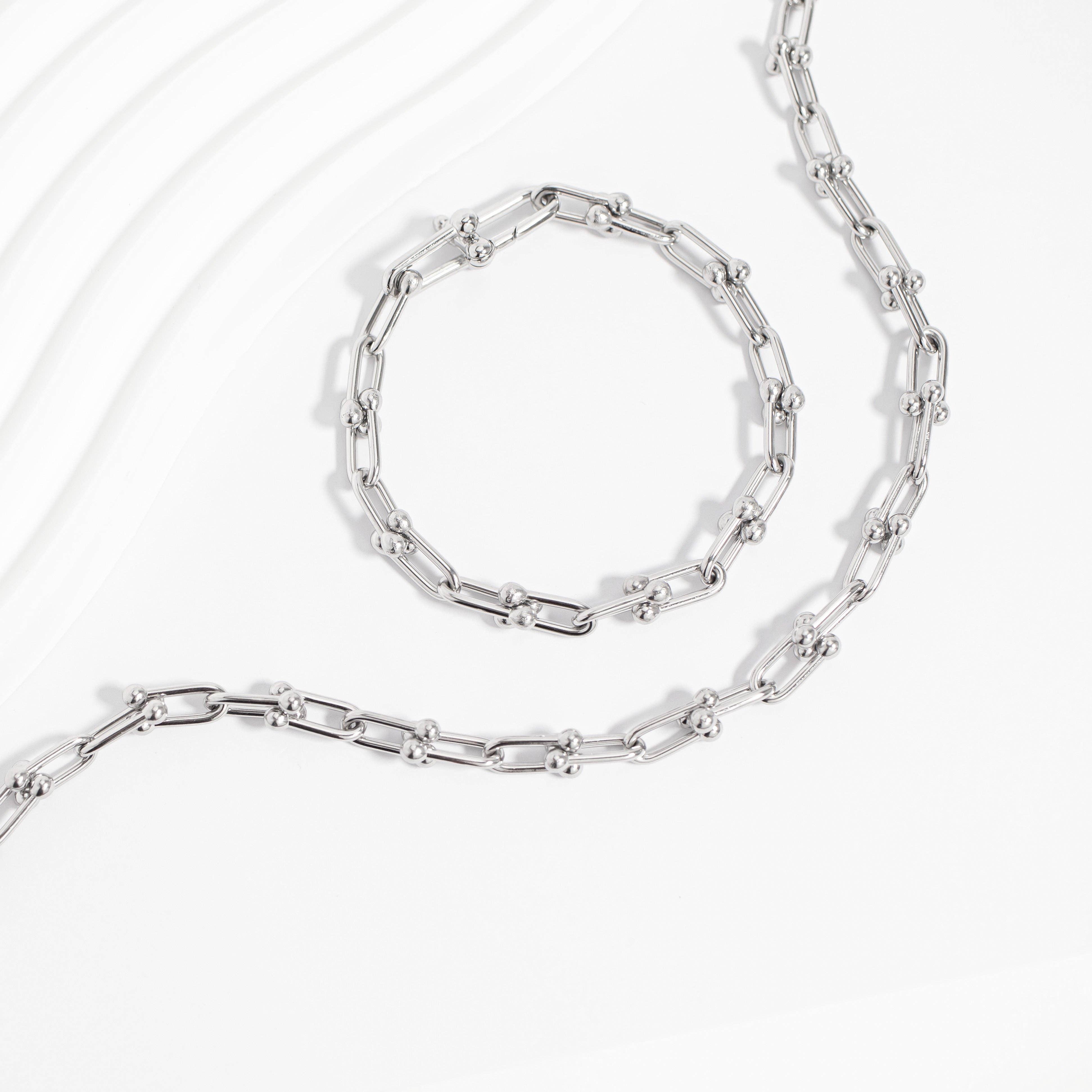Stainless Steel Hardware Chain Bracelet