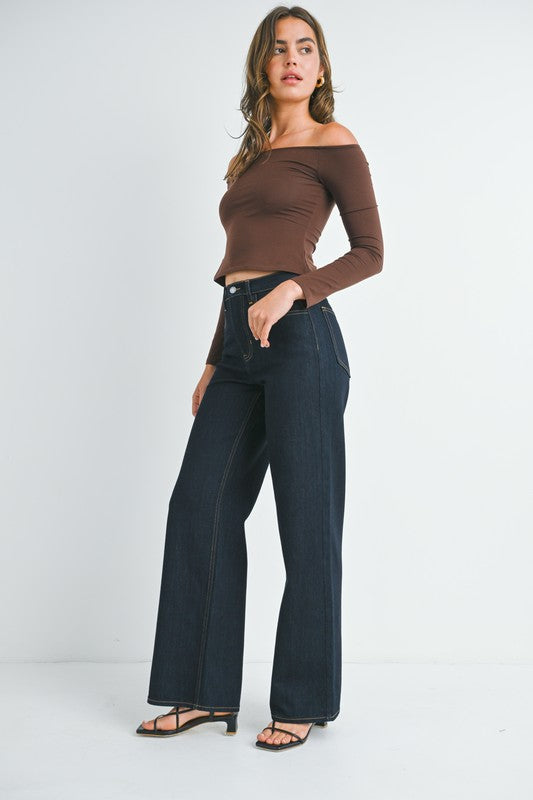 Relaxed Wide Leg - Dark Denim