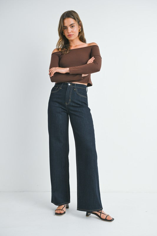 Relaxed Wide Leg - Dark Denim