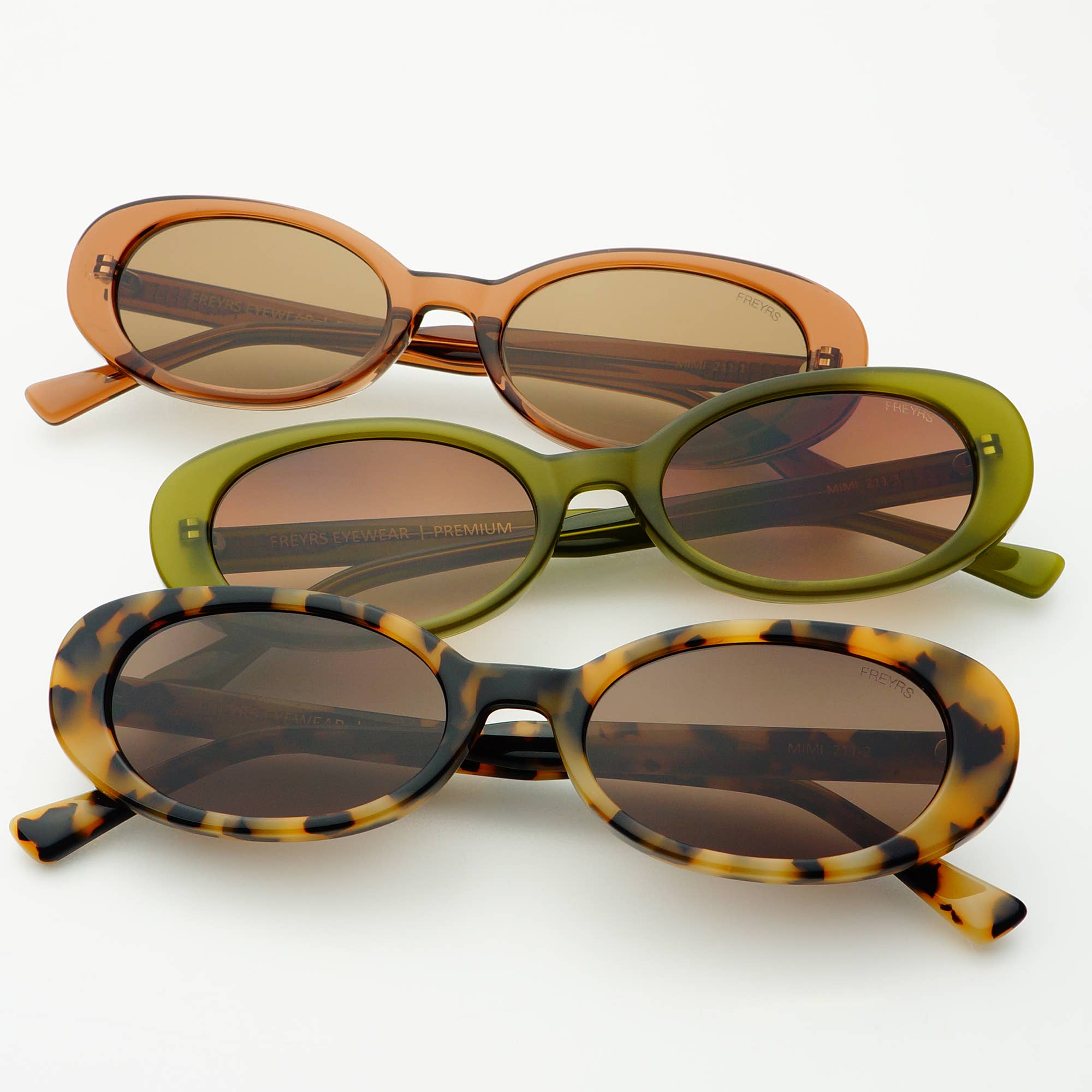 Mimi Olive Oval Sunglasses