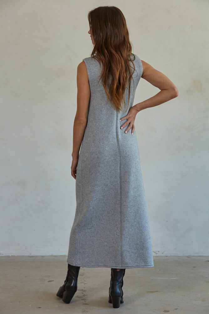 Maeva Sweater Maxi Heather Grey