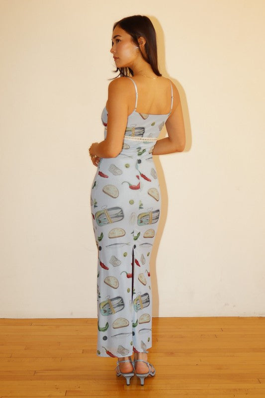 Spicy Sardine Maxi Dress