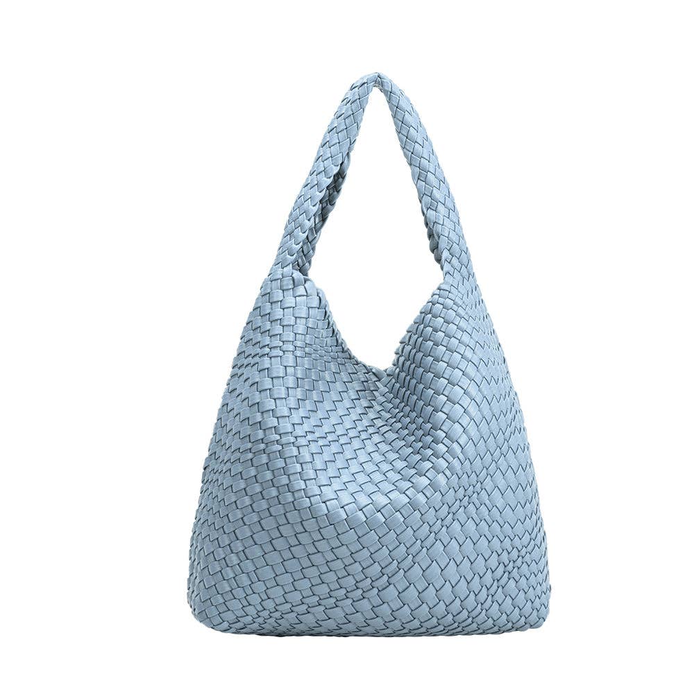 Johanna Blue Large Recycled Vegan Shoulder Bag 