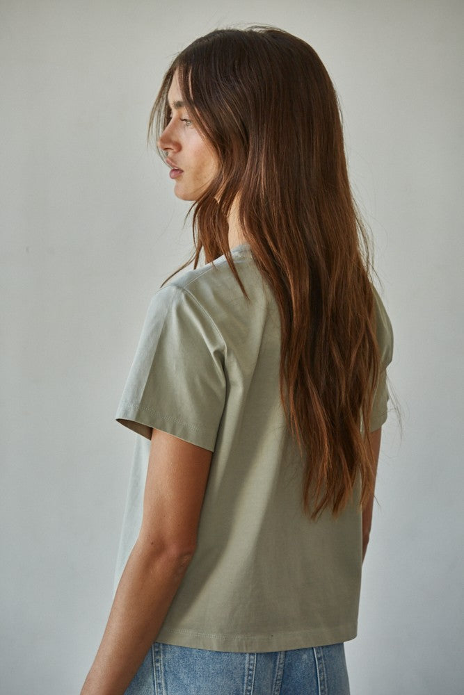Everyday Crew Tee - Moss