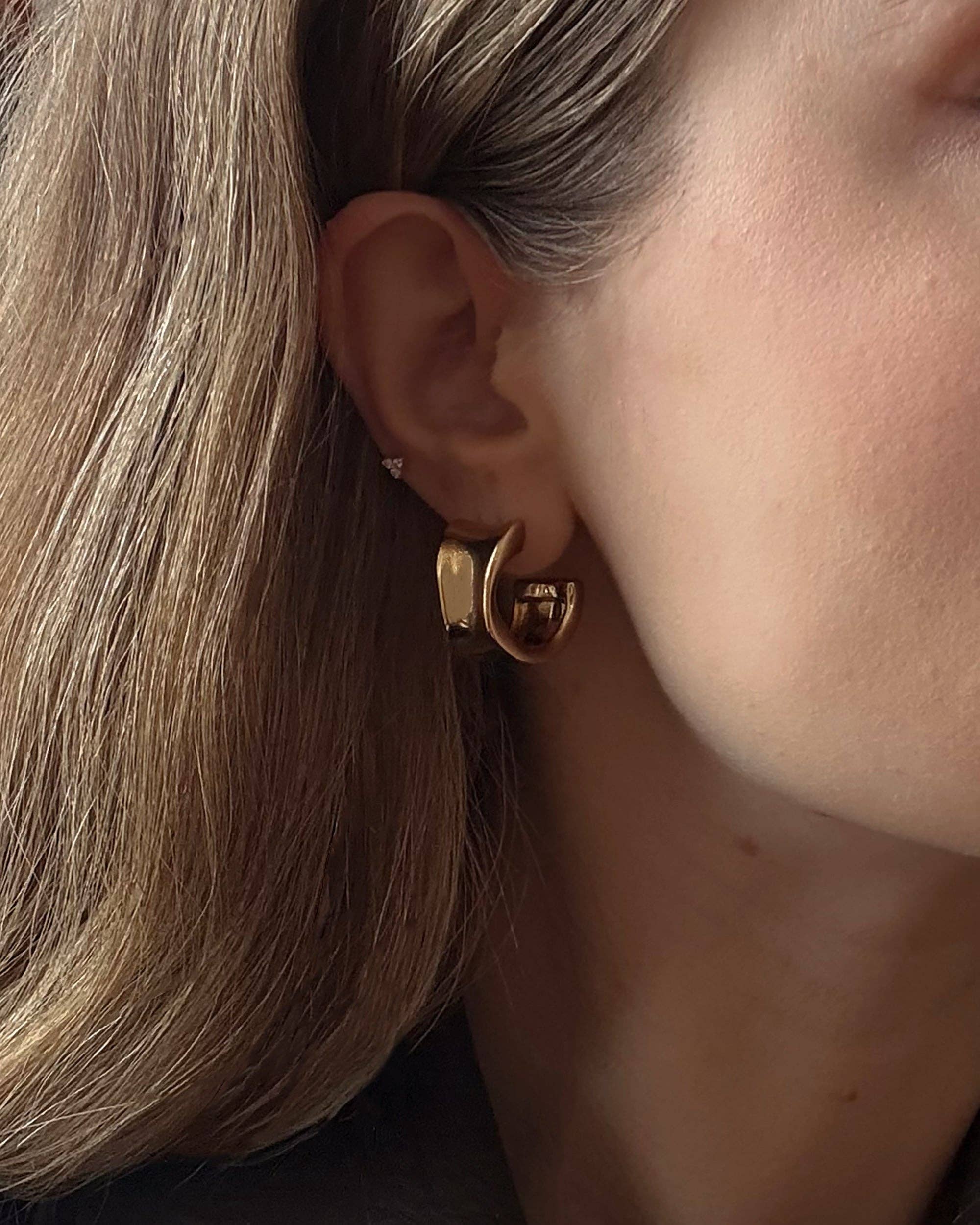 Zara Volume Hoops - Gold