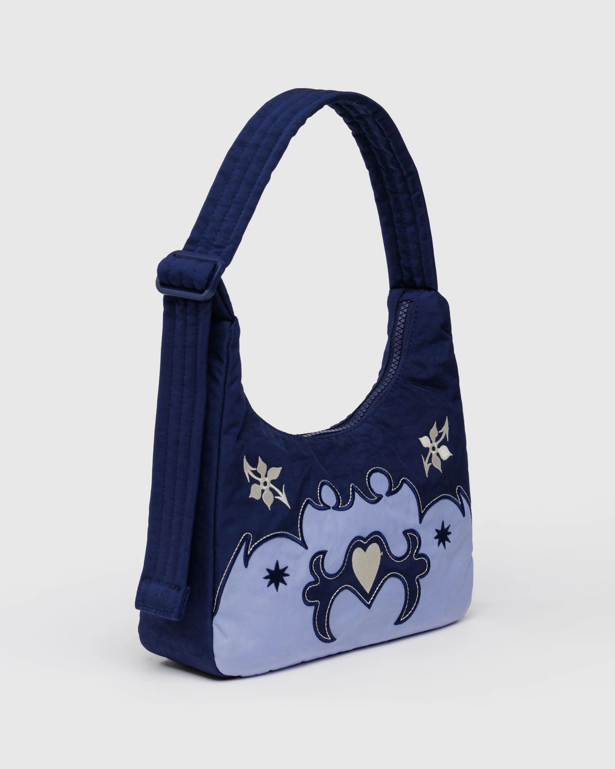 Mini Nylon Shoulder Bag - Western Appliqué
