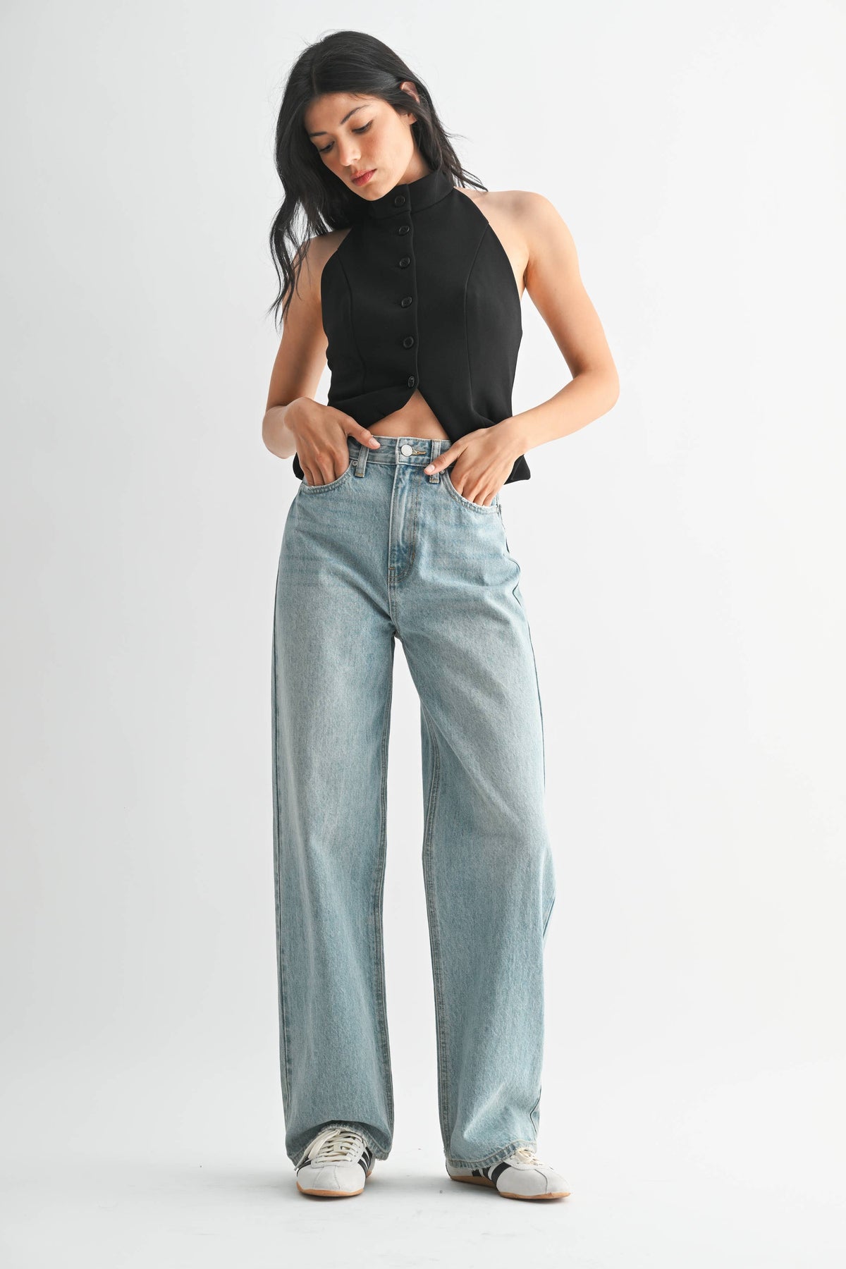 High Waisted Skater Jean