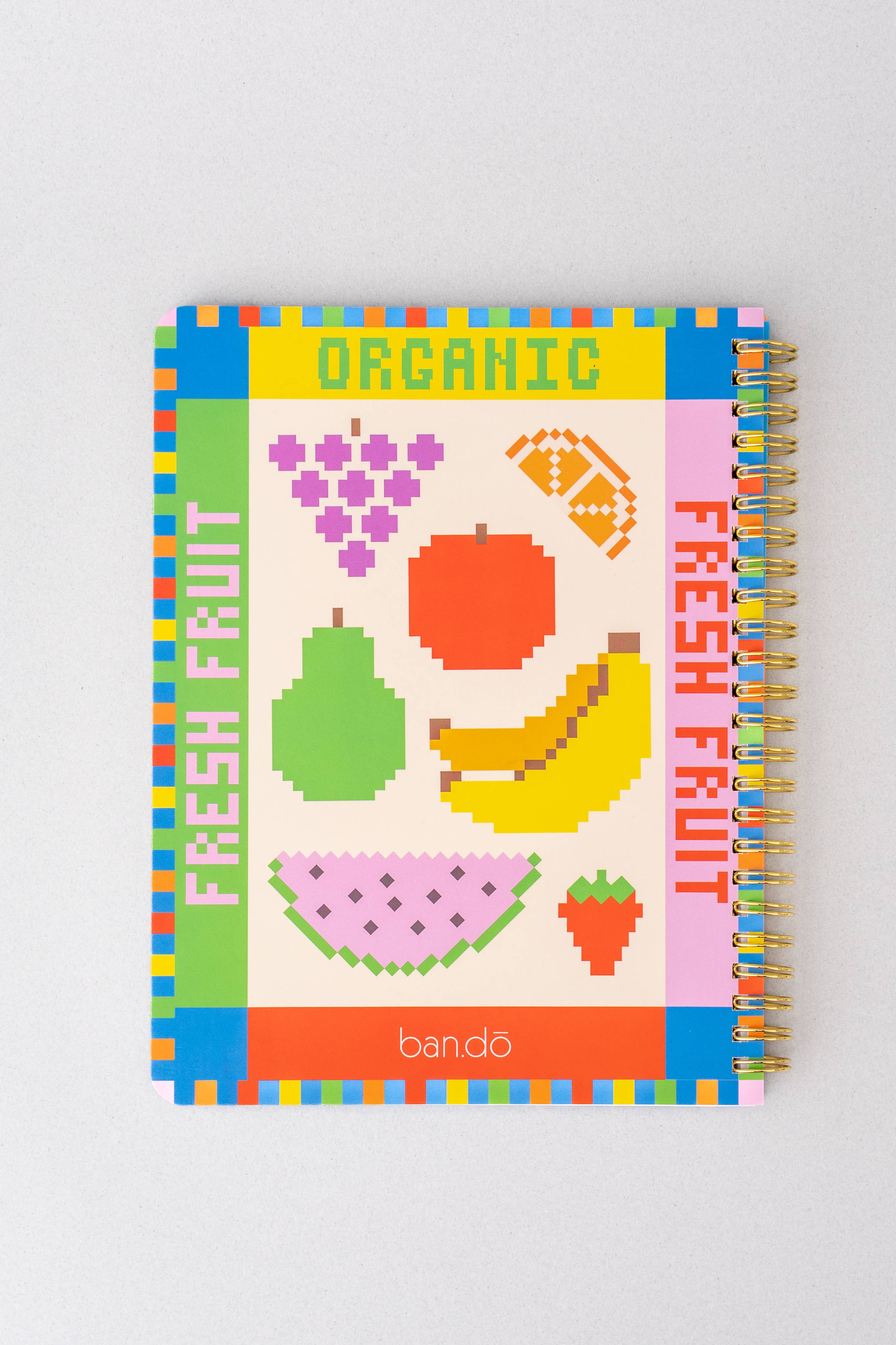 Rough Draft Mini Notebook, Fruit Tiles