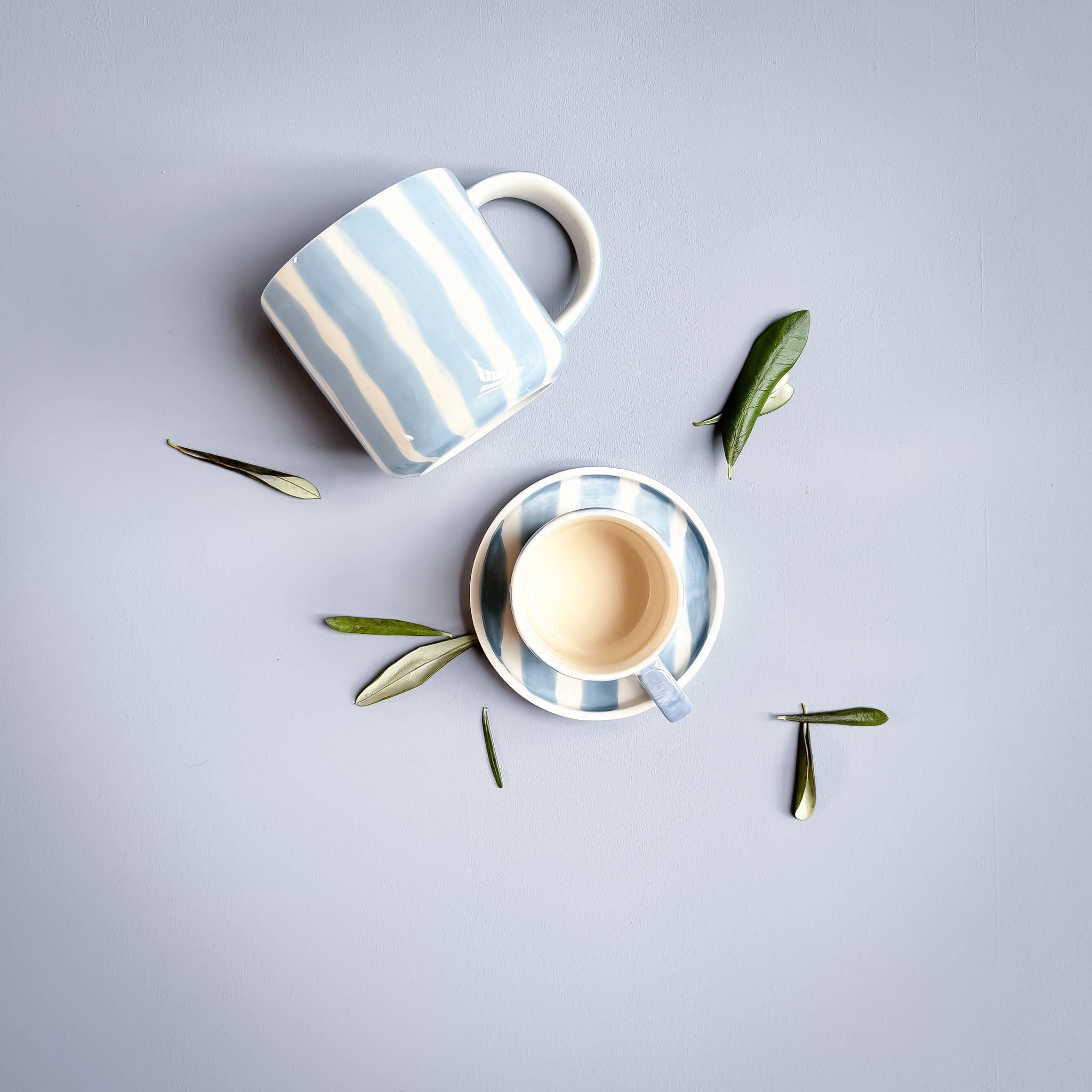 Beaker Stripes Mug - morning azzurro