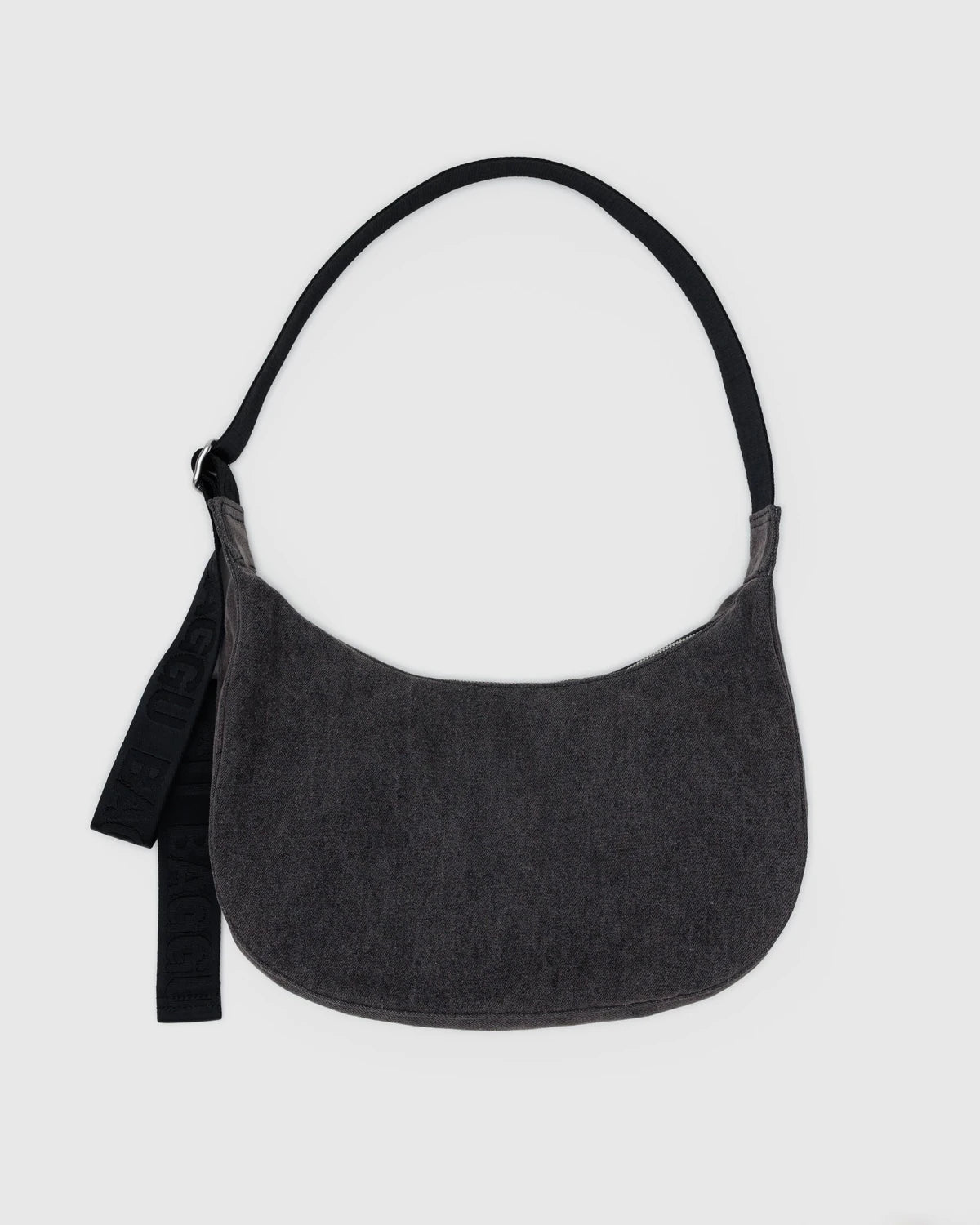 Medium Denim Crescent Bag