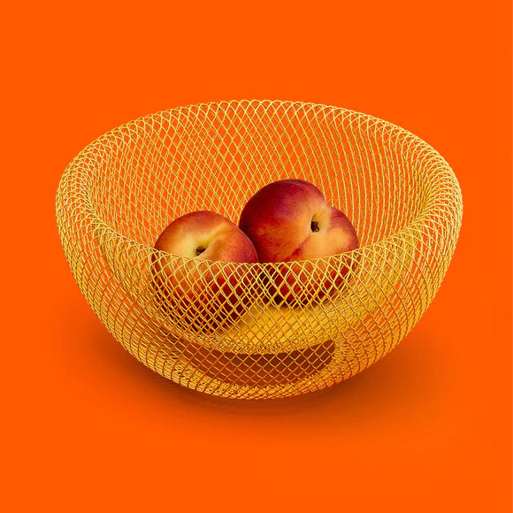 Yellow Wire Mesh Bowls - MoMa