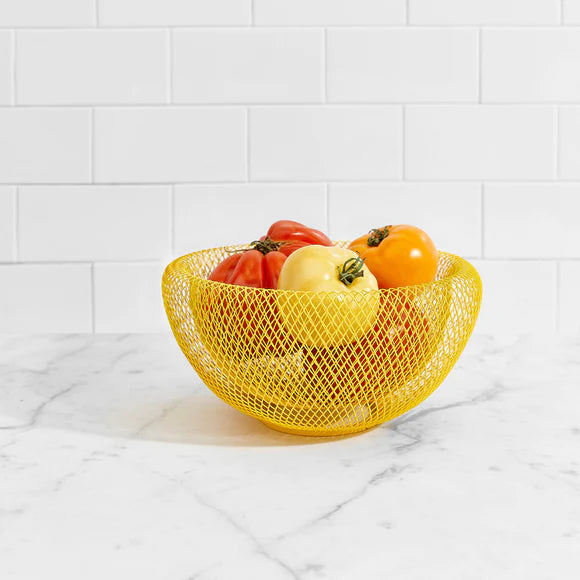 Yellow Wire Mesh Bowls - MoMa