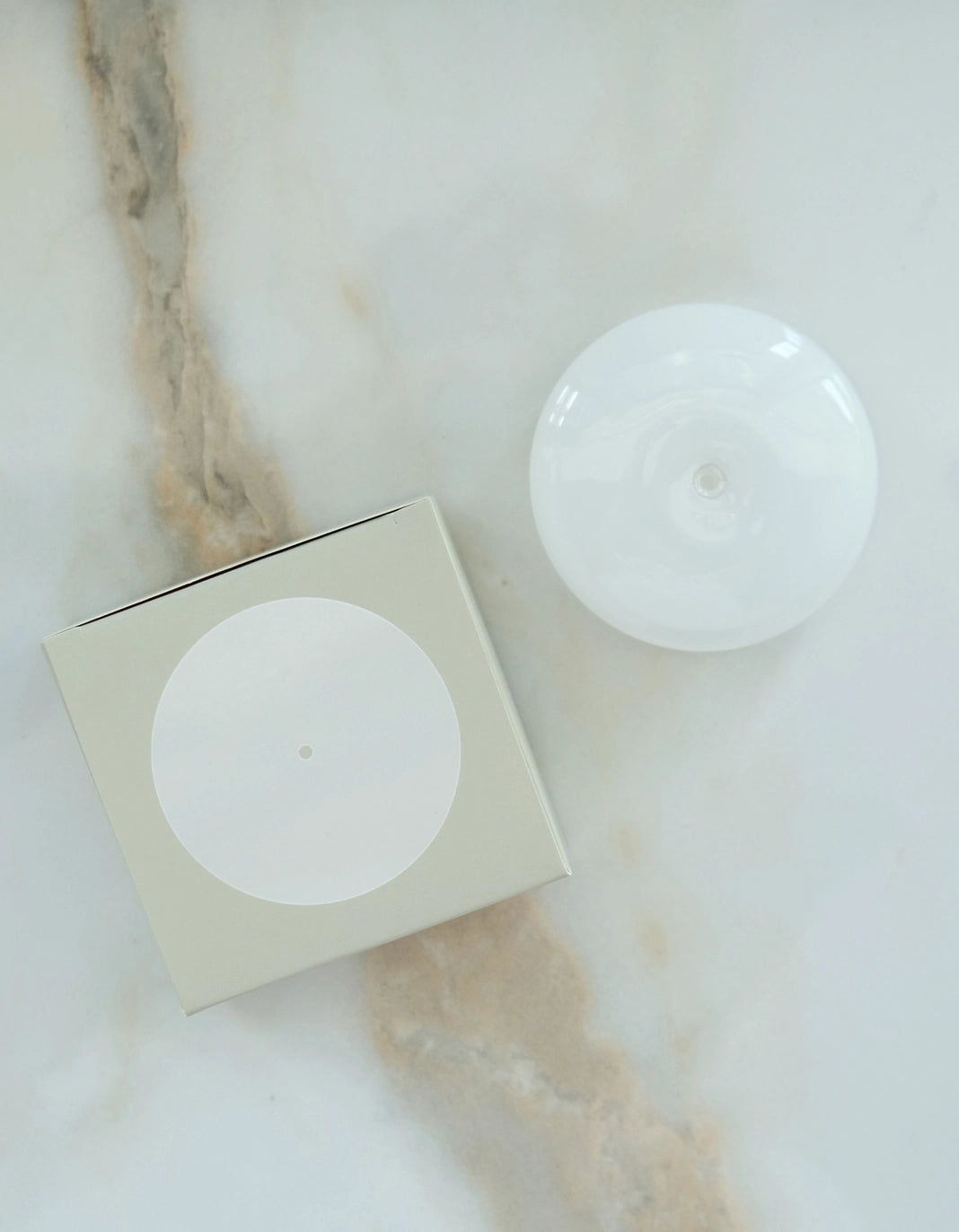 Glass Bubble Incense Holder - White Milk
