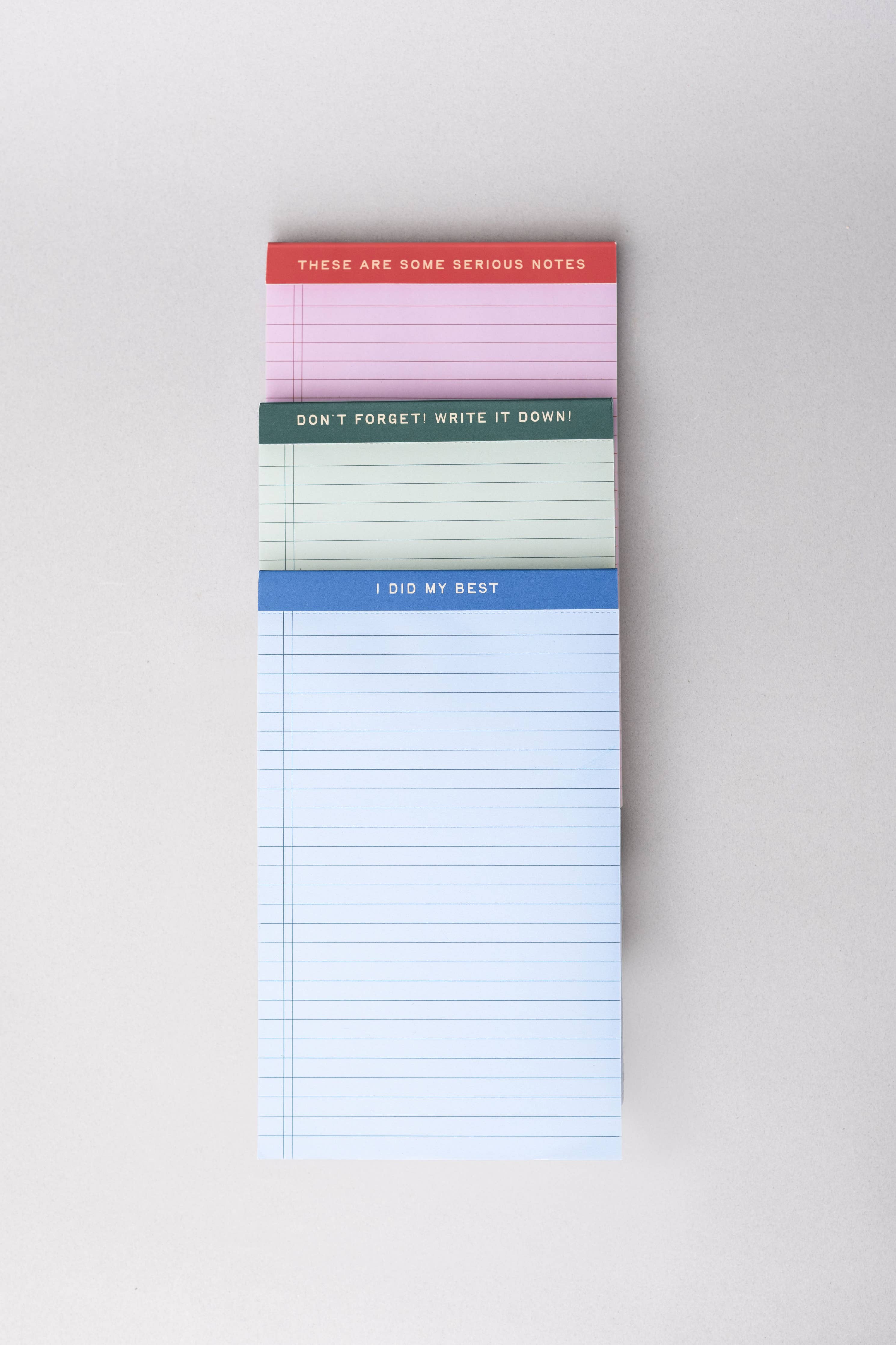 Mini Legal Pad Set, Serious Notes