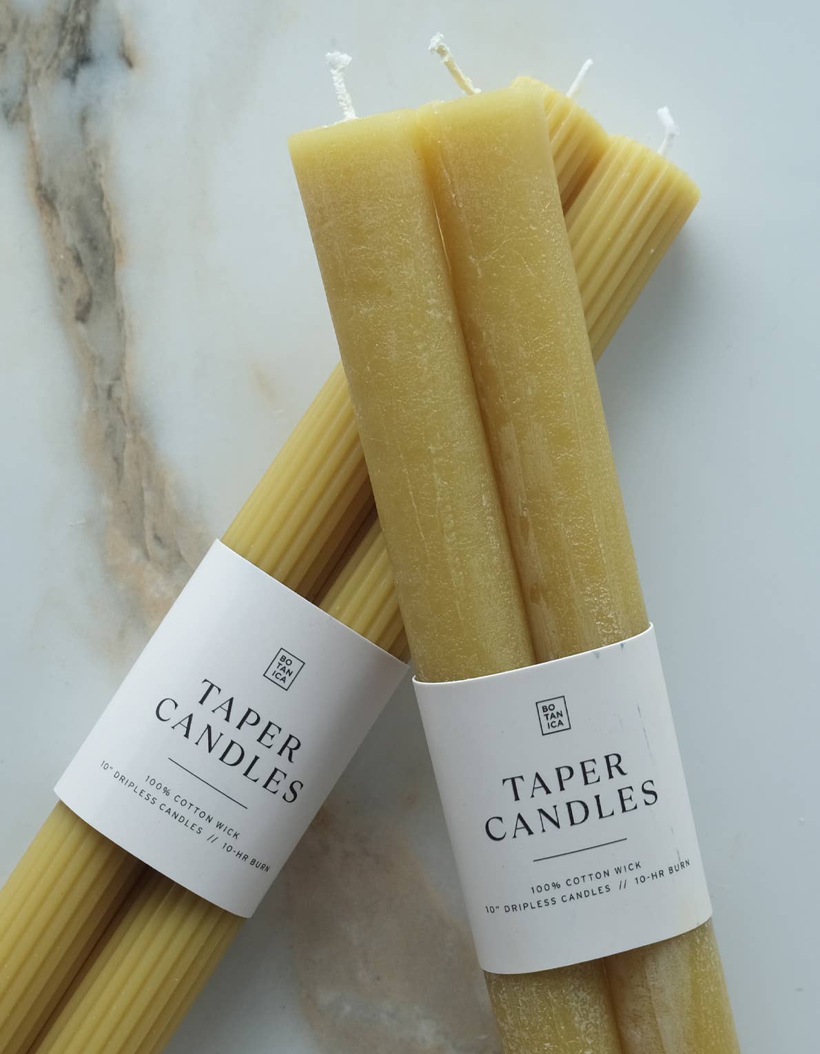 Taper Candle Pair - Martini Olive