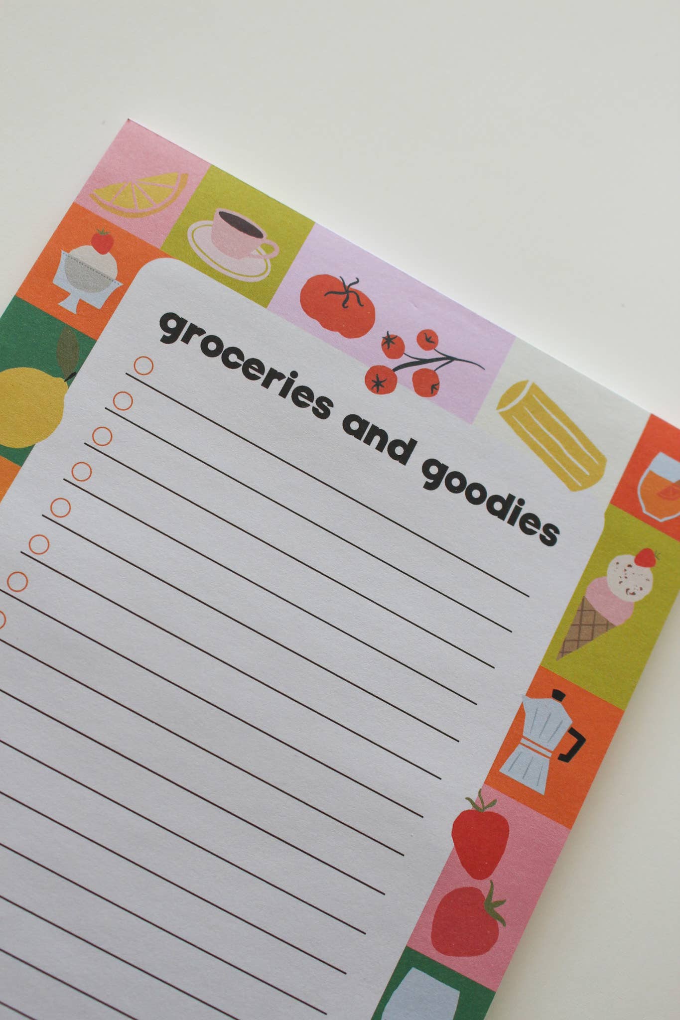 Groceries and Goodies Notepad