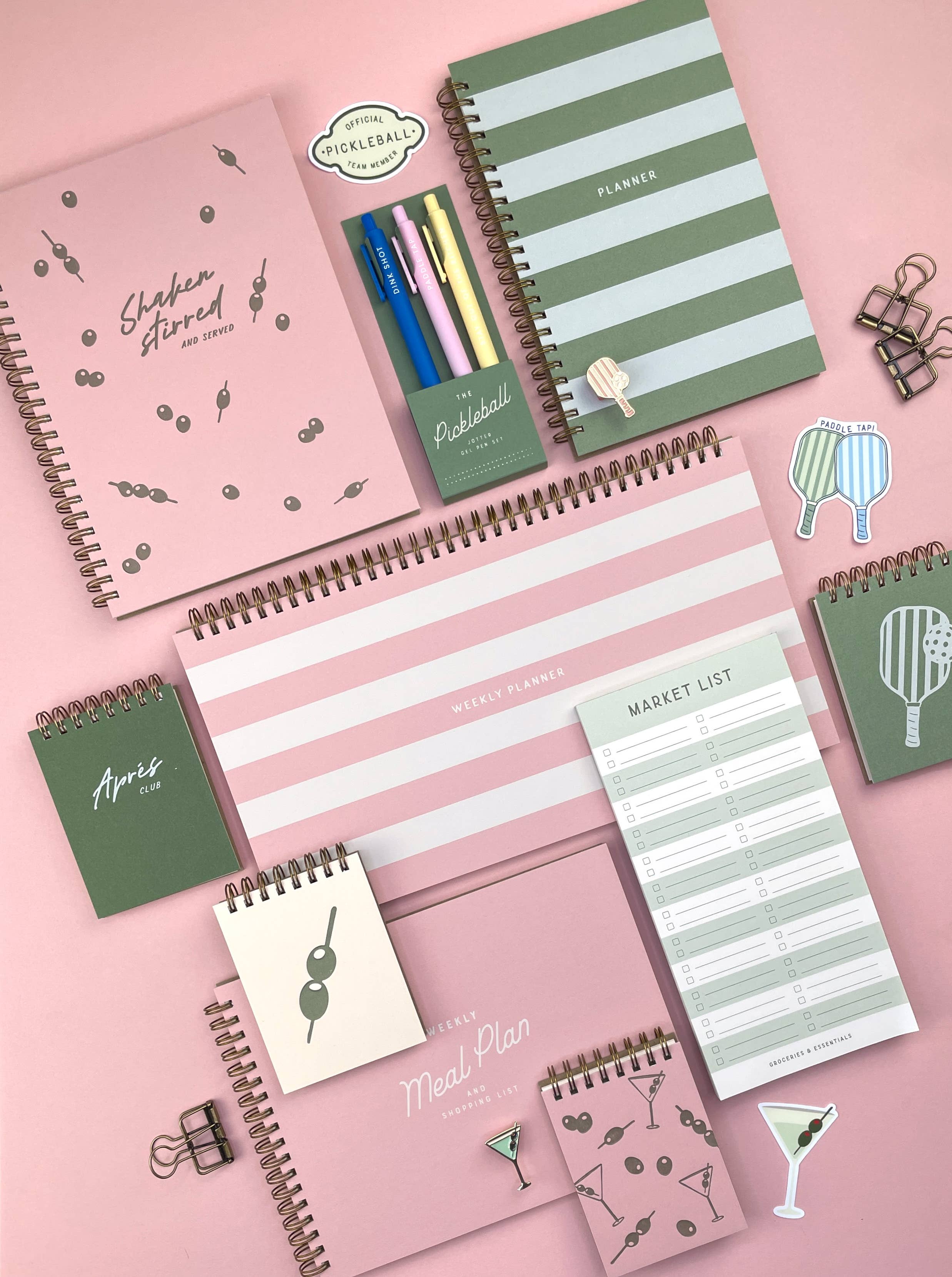 Martini Pattern Mini Jotter Notebook