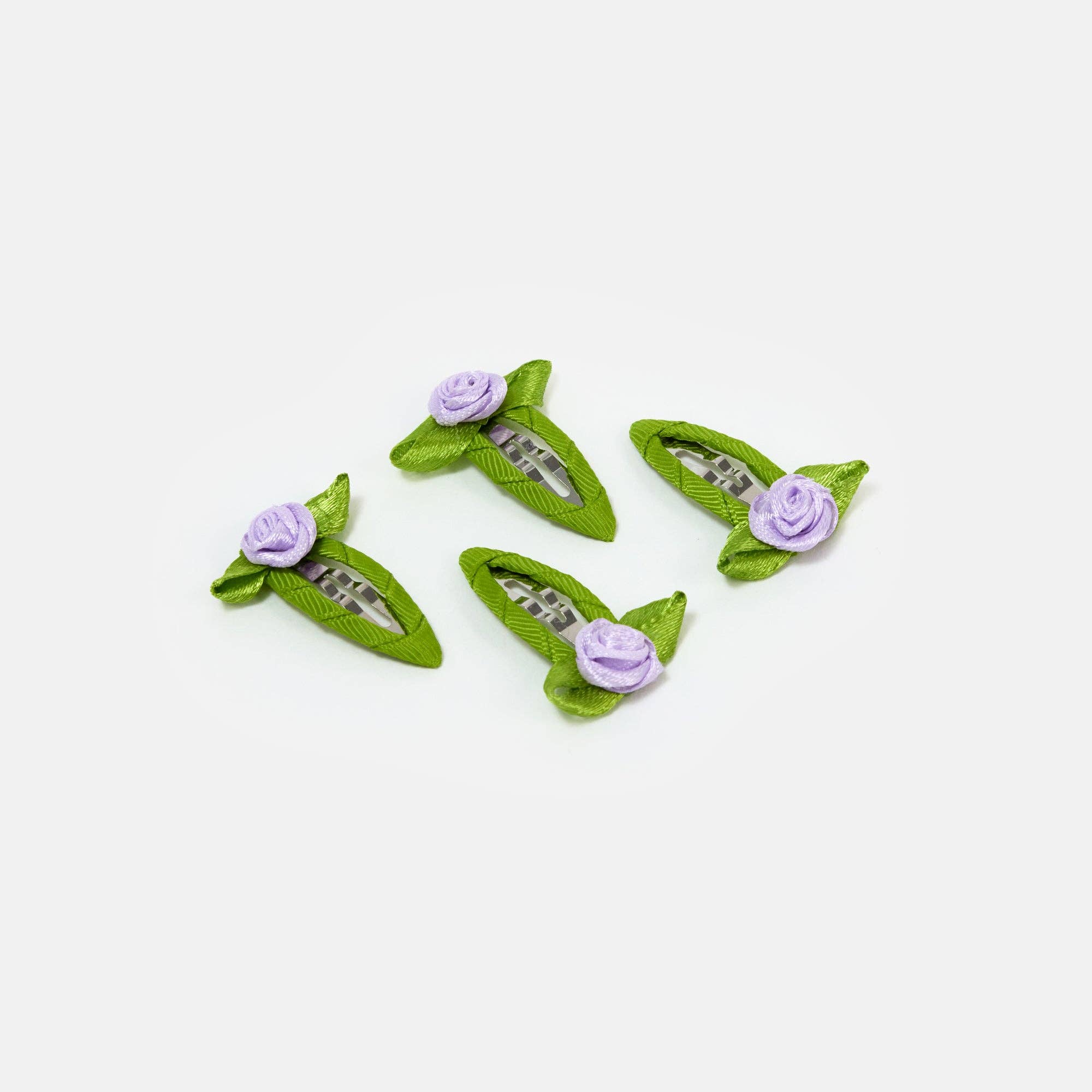 CHUNKS - Rosette Snap Clips in Lilac 