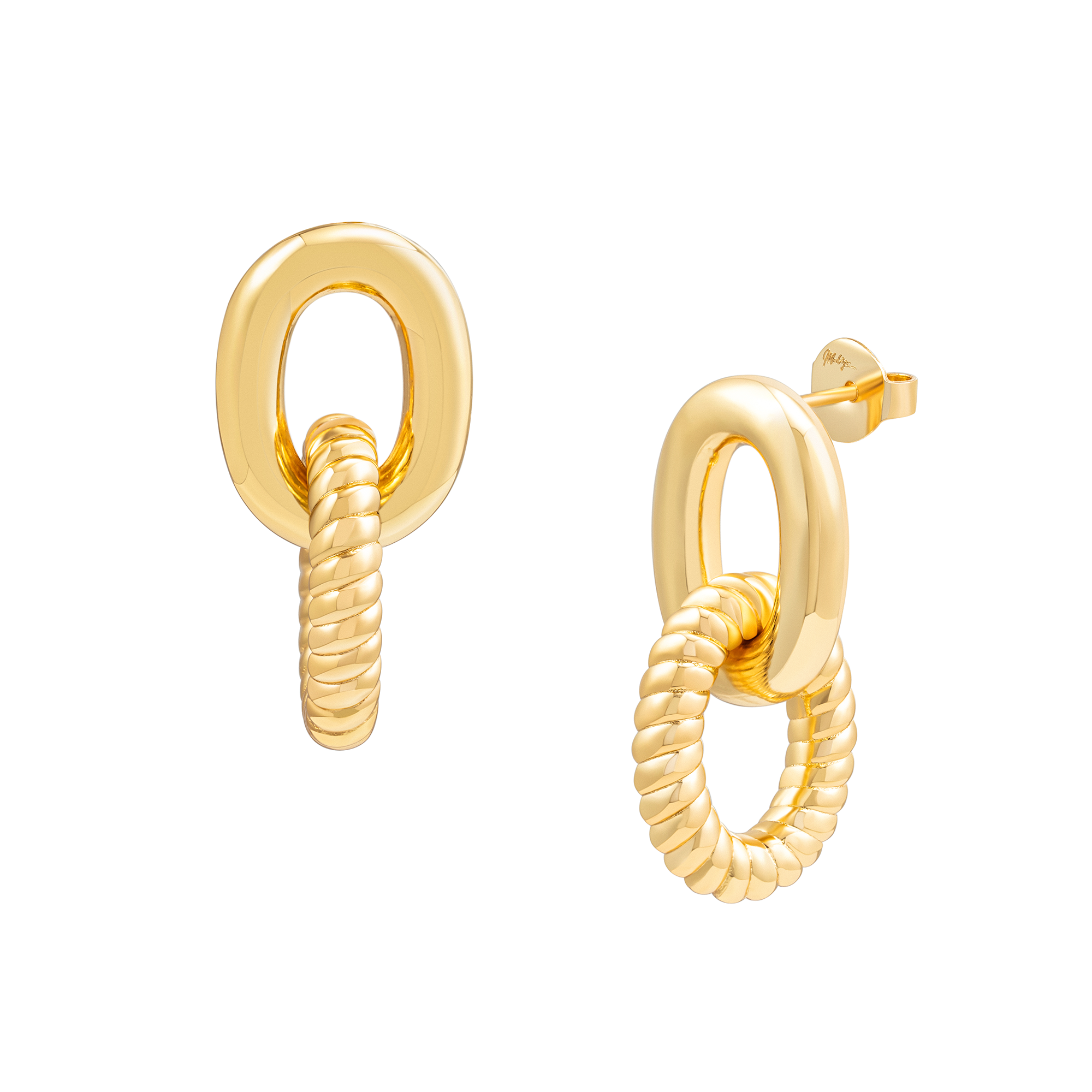 Mod + Jo - Zoe Link Earrings - Gold