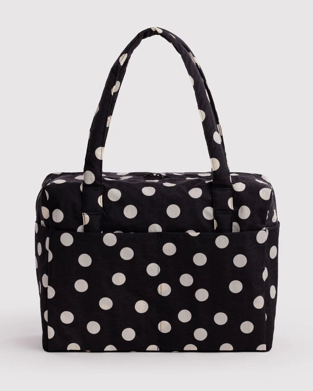 Cloud Carry-On - Black And Cream Polka Dot