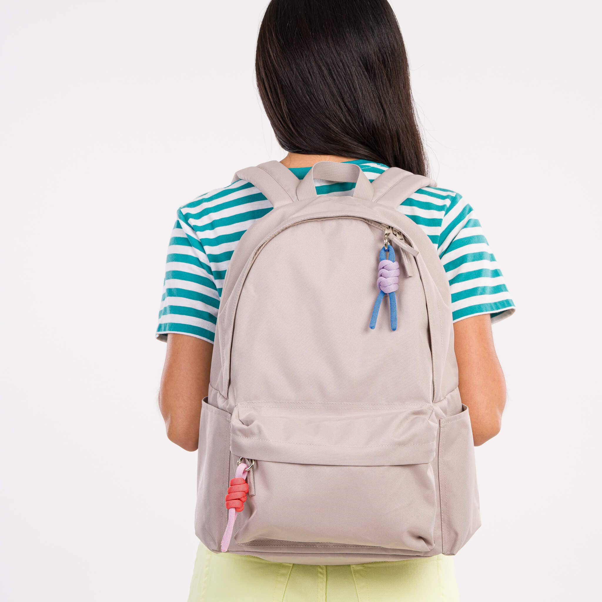 Colorblock Knot Keychain