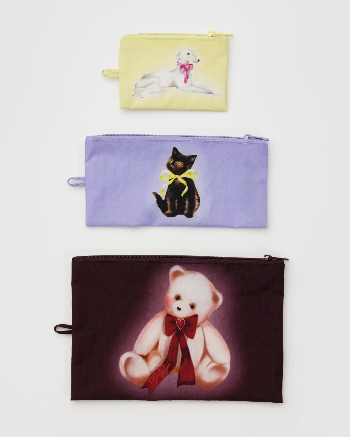 Flat Pouch Set - Fancy Animals
