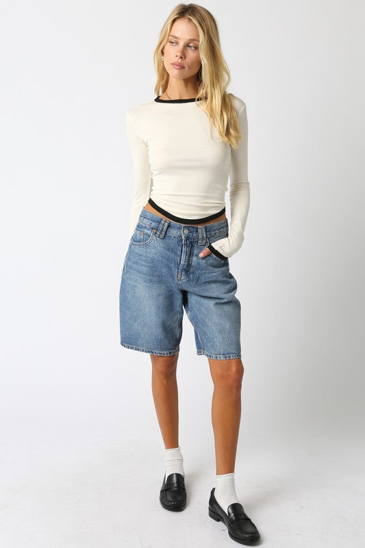 Kendall Top - Cream/Black