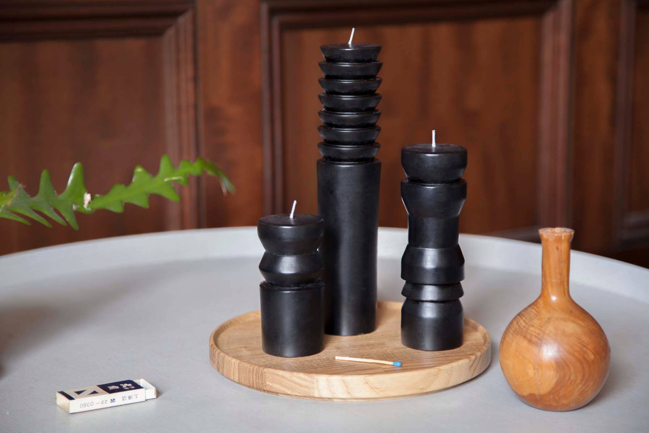 Areaware - Totem Candle - Small Black