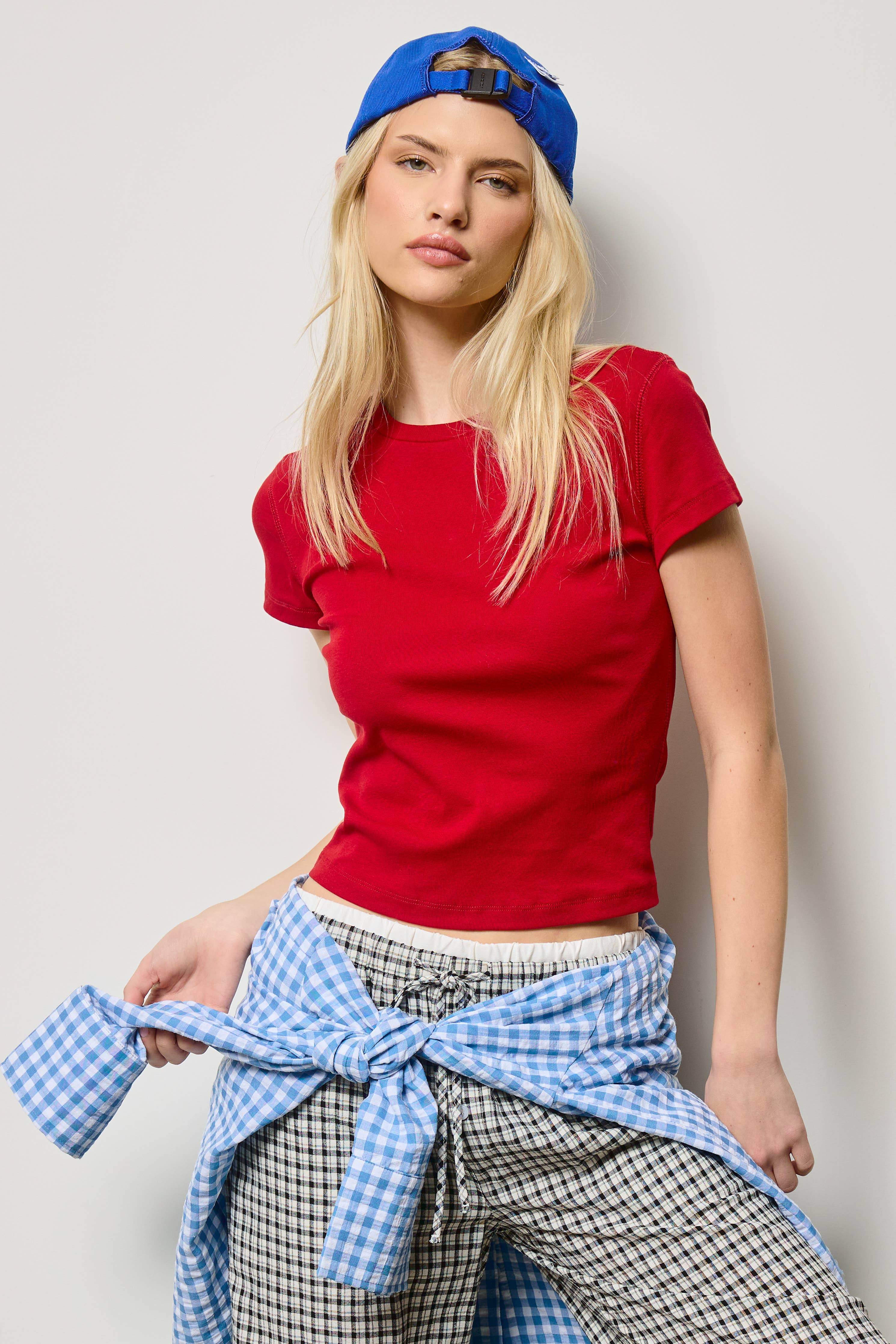 Deep Red Baby Tee