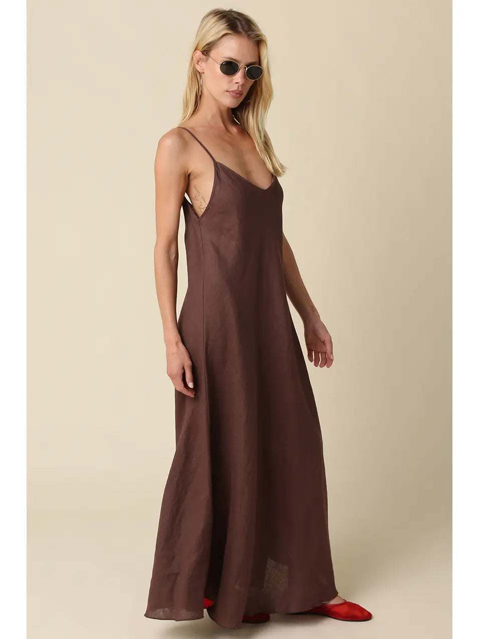Cody Linen Slip Maxi Dress