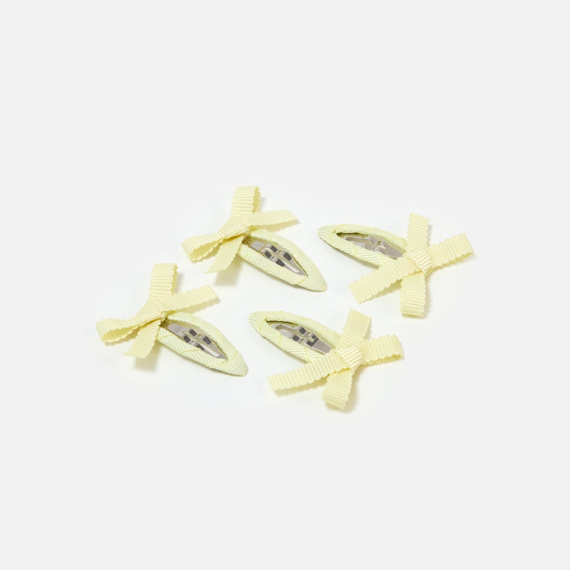 Bow Snap Clips in Butter - Downerss