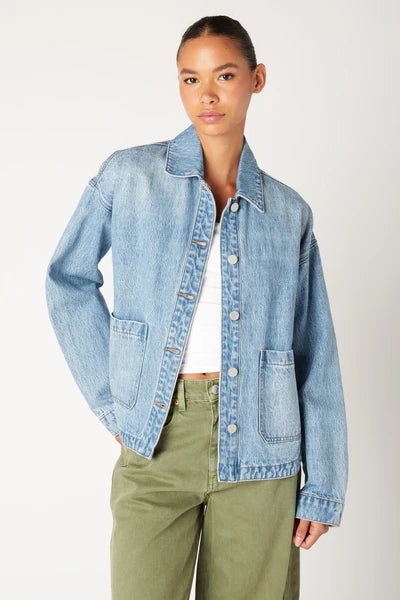 Together Again Denim Shacket